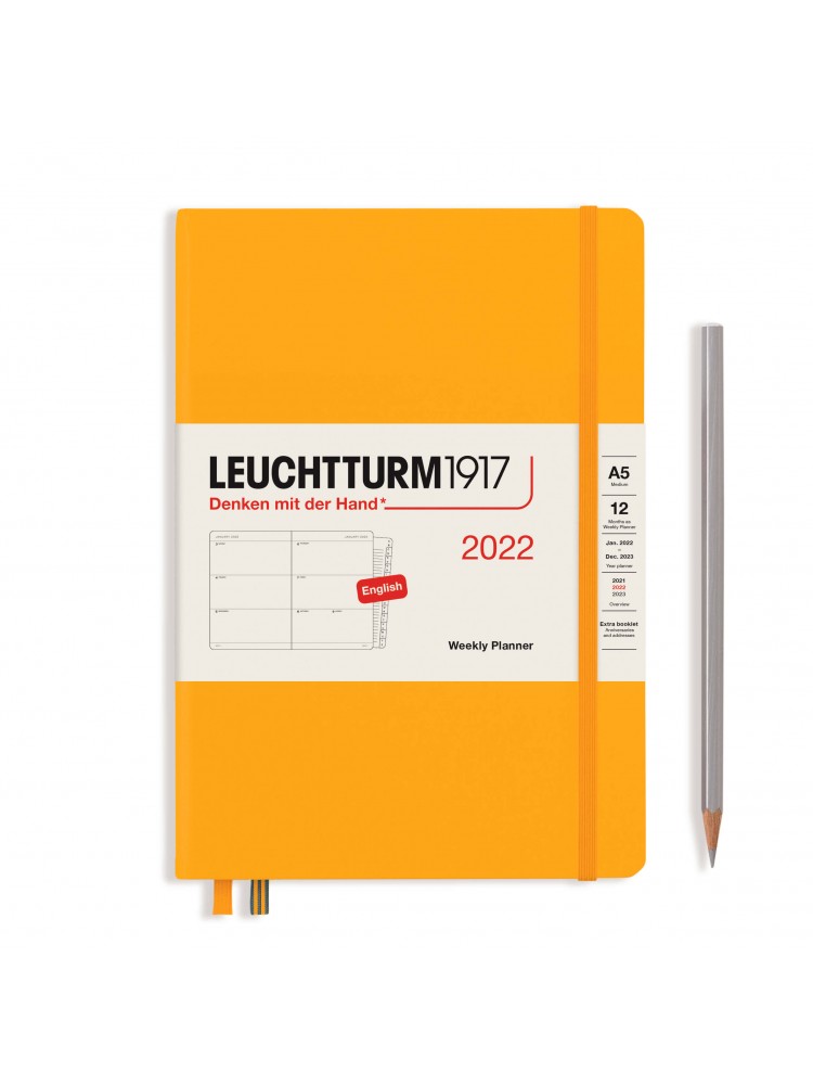 Savaitinė darbo knyga A5. 2022. Kylančios saulės. Leuchtturm1917